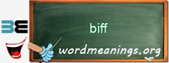 WordMeaning blackboard for biff